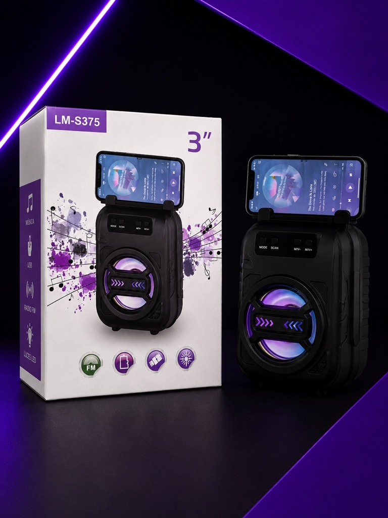 Parlante Bluetooth LM-S375 negro
