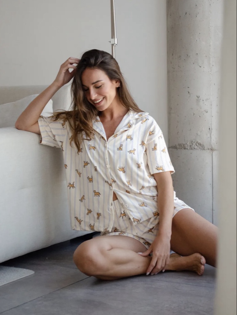 Guía de talles short recto + camisa mangas cortas
