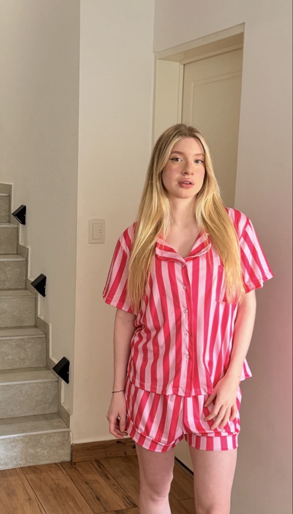 Camisero corto rayado