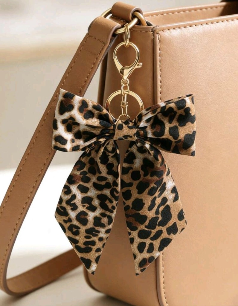 Llavero Moño animal print