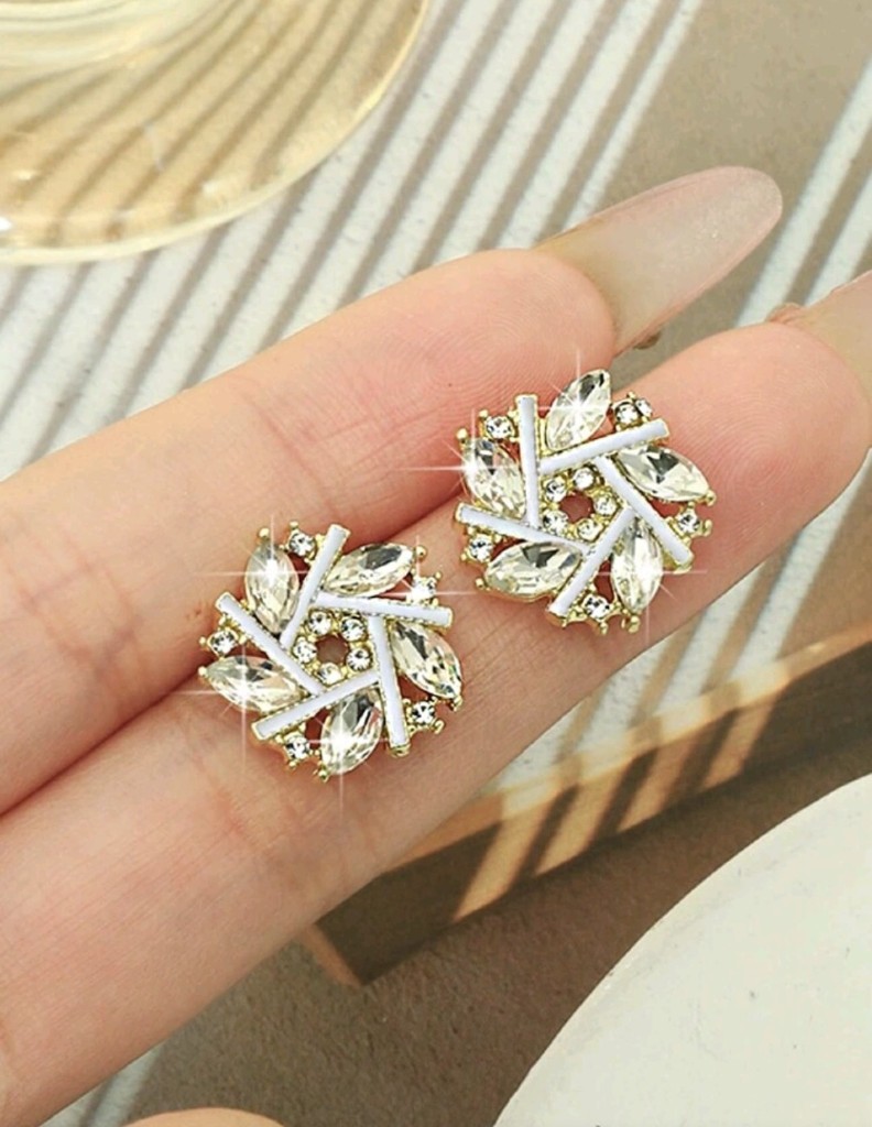 Aros blancos perlados