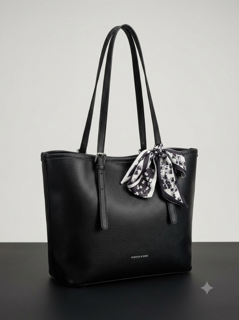 Fashion  & Bag negra con lazo