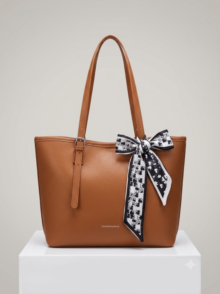 Fashion & Bags marron con lazo