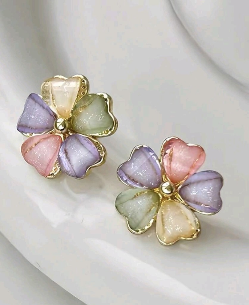 Aros flor multicolor