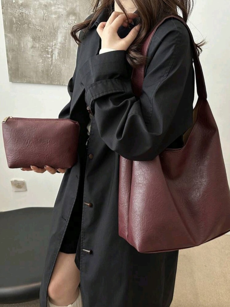 Cartera vino bordo