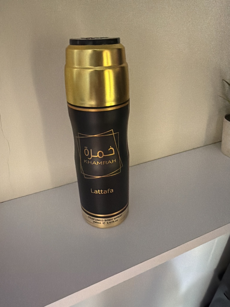 Lattafa Khamrah body spray