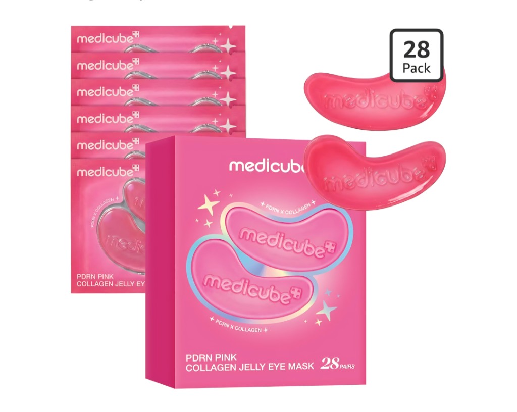 Medicube mascarillas ojos rosadas