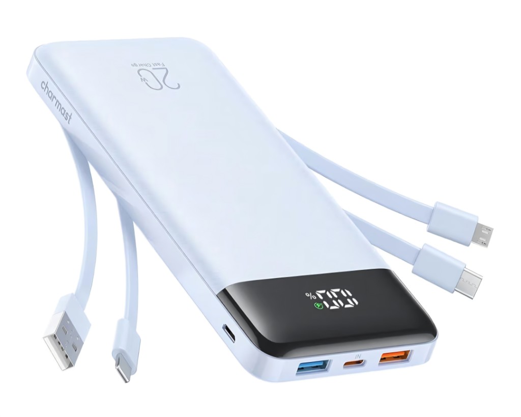 Charmast power bank Azul
