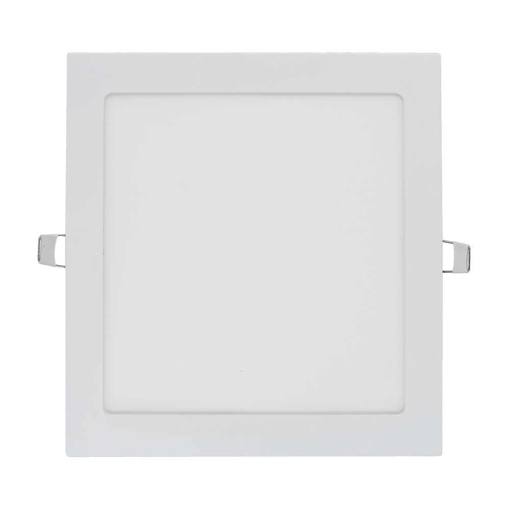 Panel LED blanco empotrable cuadrada de 18w cableado y instalación
