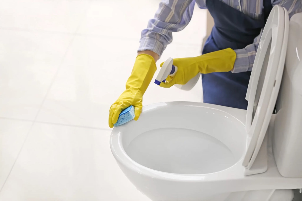 Limpiador sanitario con lija y ácido