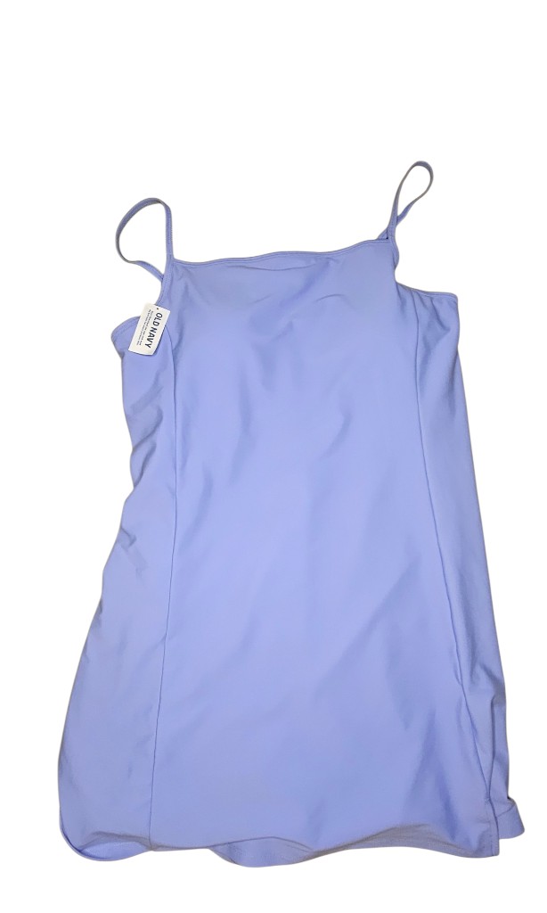 Old Navy lila talla L, short interno con bolsa.