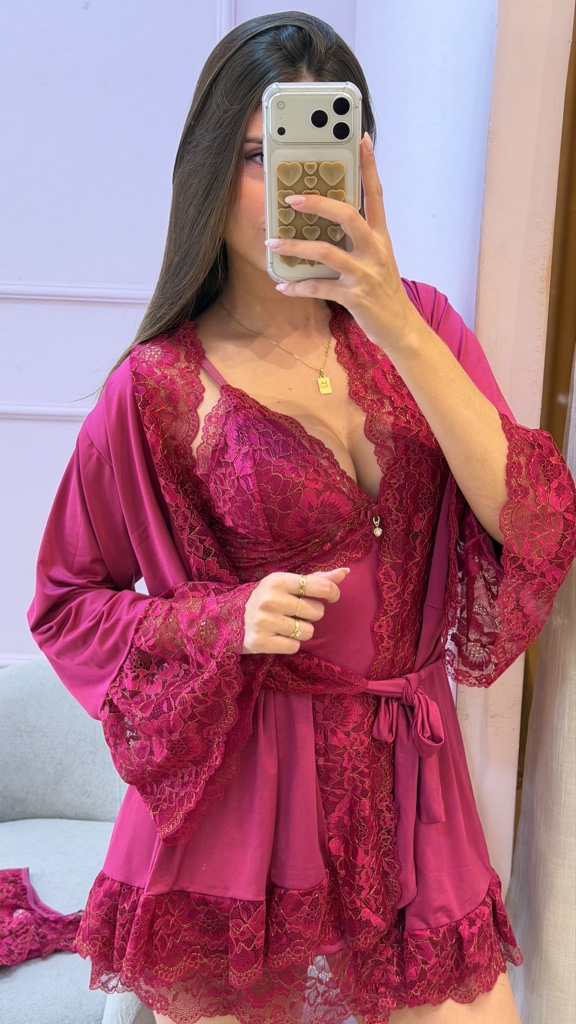 Kit camisola + robe