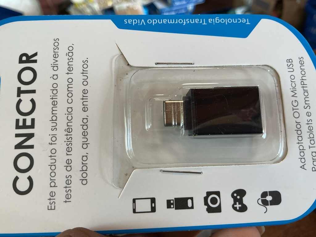 Conector USB fêmea para USB