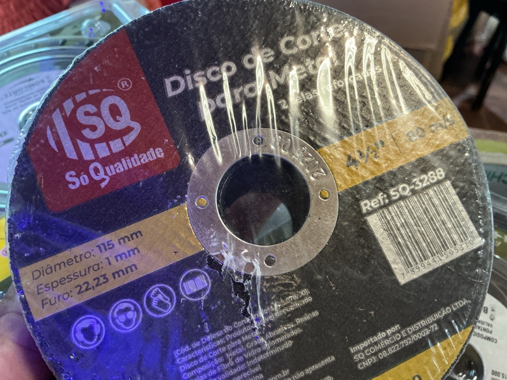 Disco de corte metal