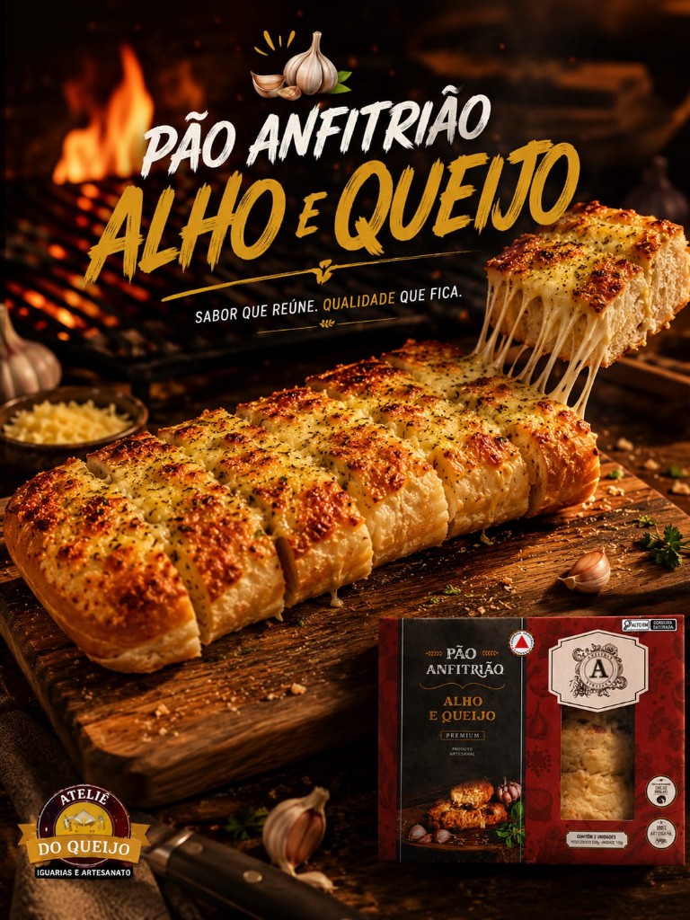 Pão de alho recheado caixa