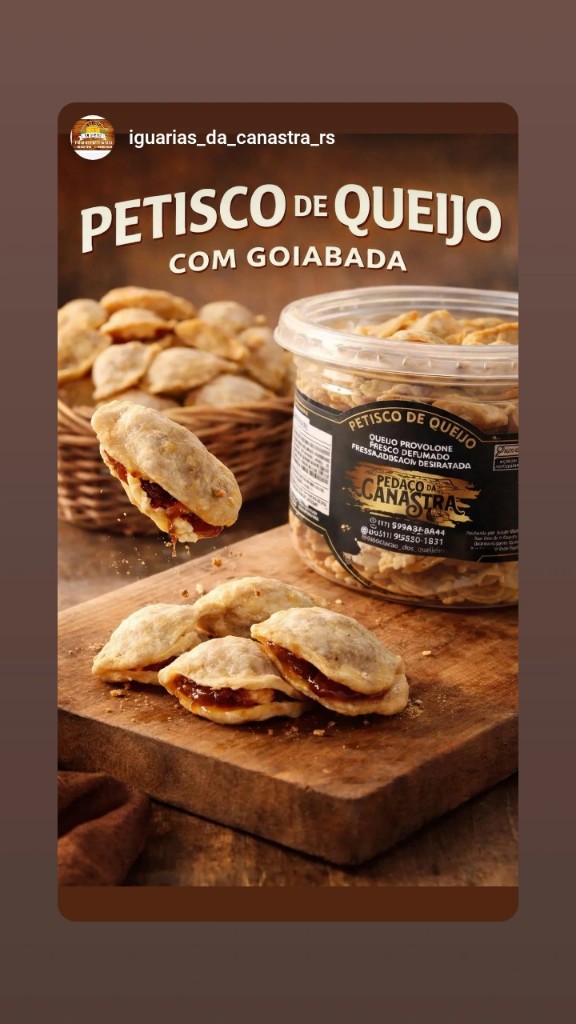 Queijo desidratado recheado goiabada