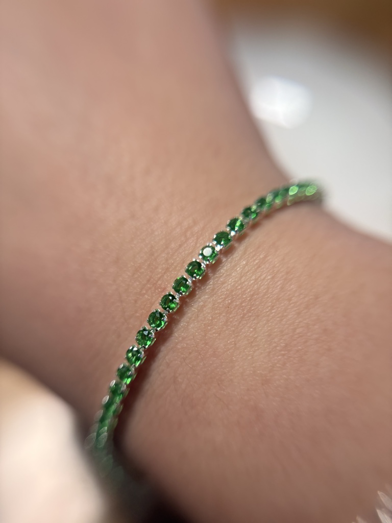 Pulsera verde brillante