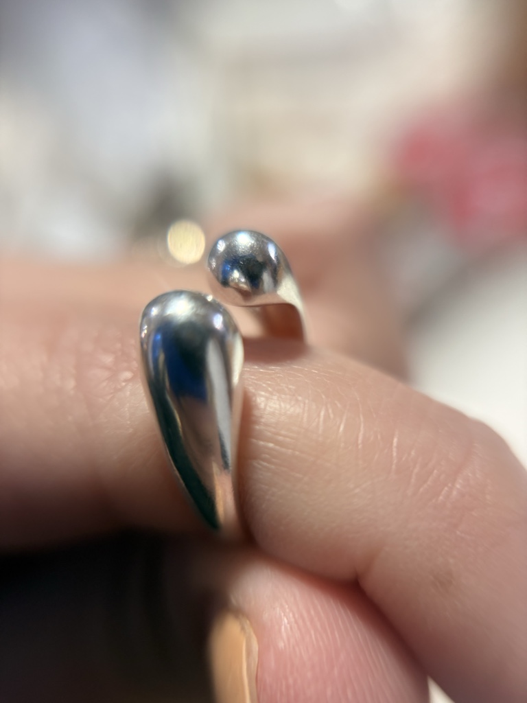 Anillo plata 925 gota