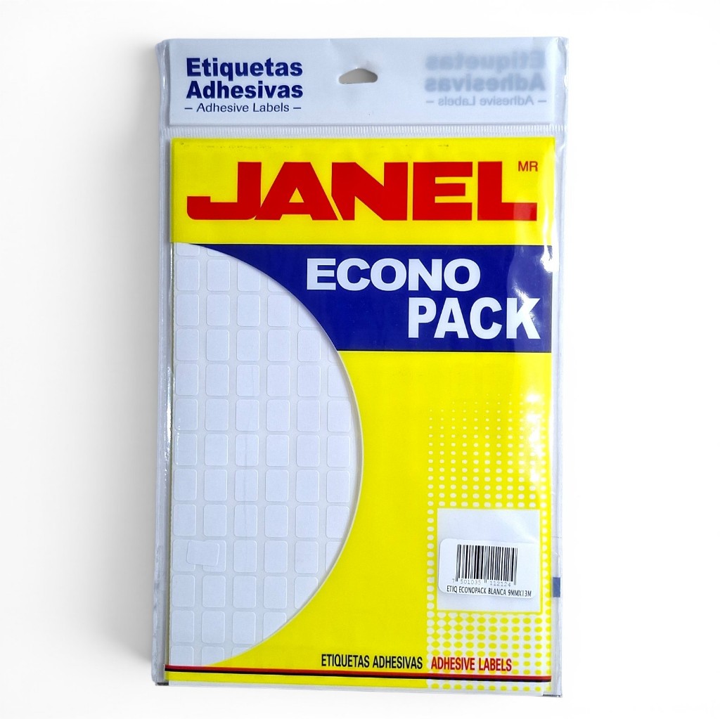 Etiquetas adhesivas Janel #1 blanco