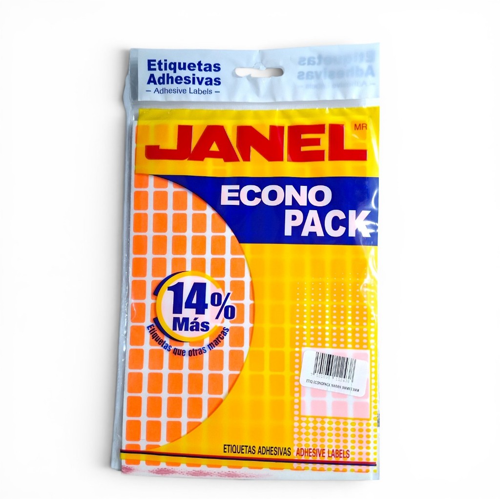 Etiquetas adhesivas janel  #1 naranja