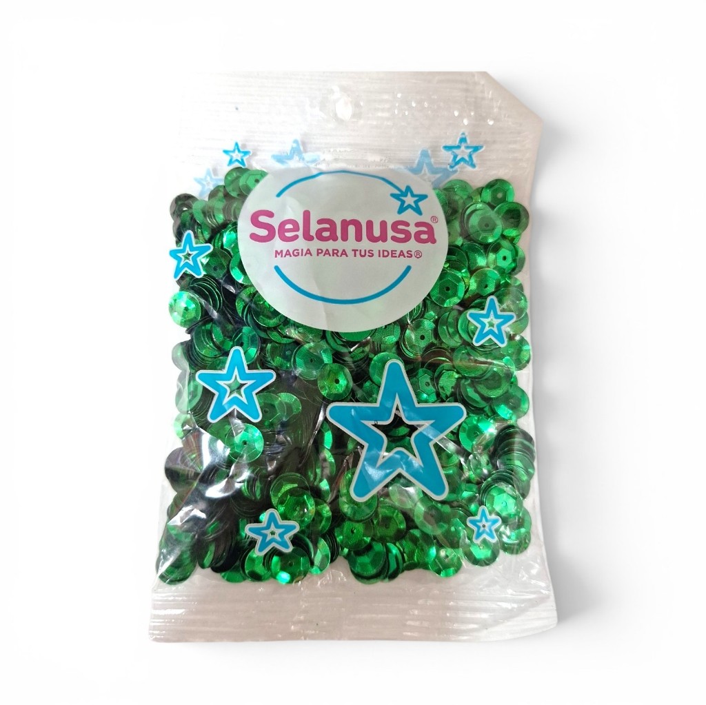 Lentejuela Selanusa verde bandera