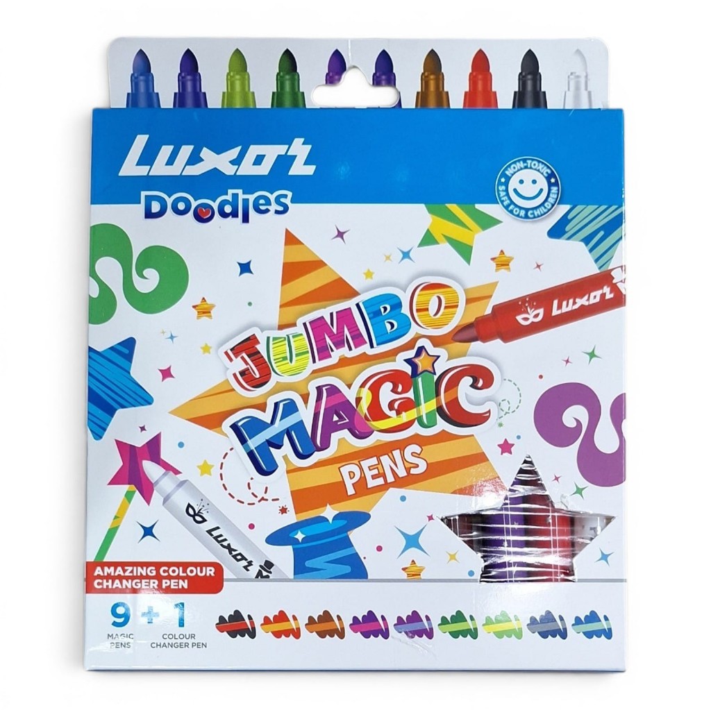 Plumones Luxor Magicos Jumbo  10 pz