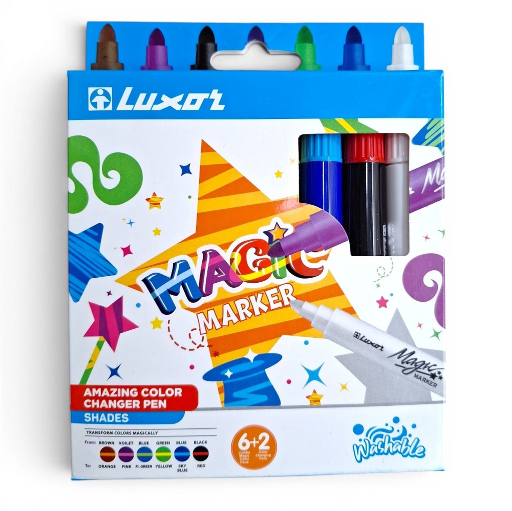 Plumones Luxor Magicos c/8 pz