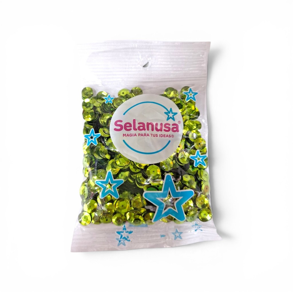 Lentejuela Selanusa  verde limón