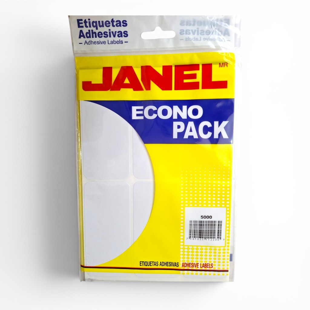 Etiquetas adhesivas Janel #25 blanco