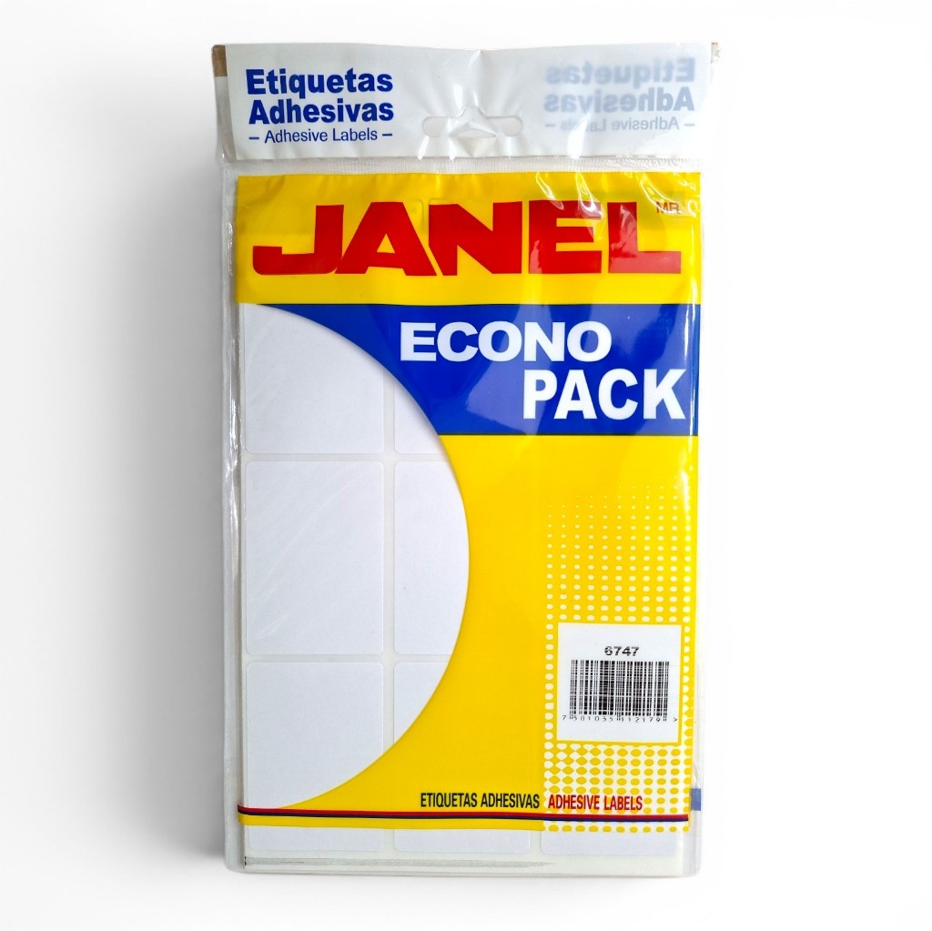 Etiquetas adhesivas Janel #13 blanco