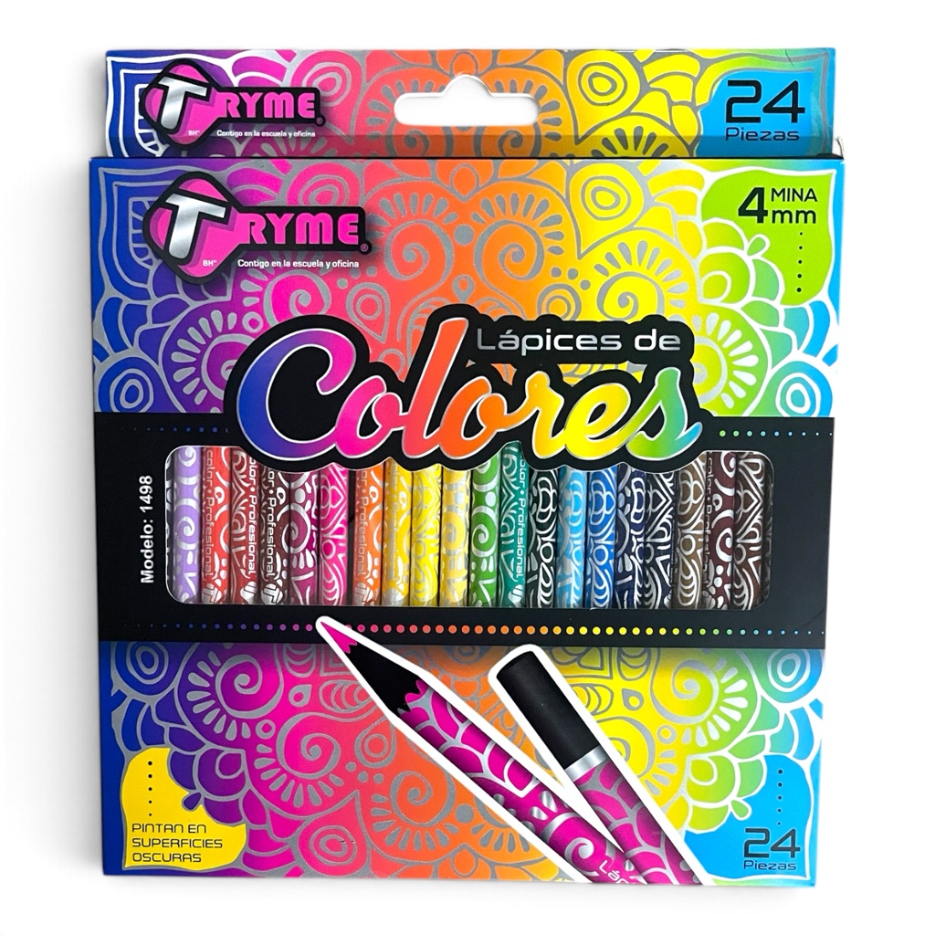 Colores para superficies negras Tryme c/24