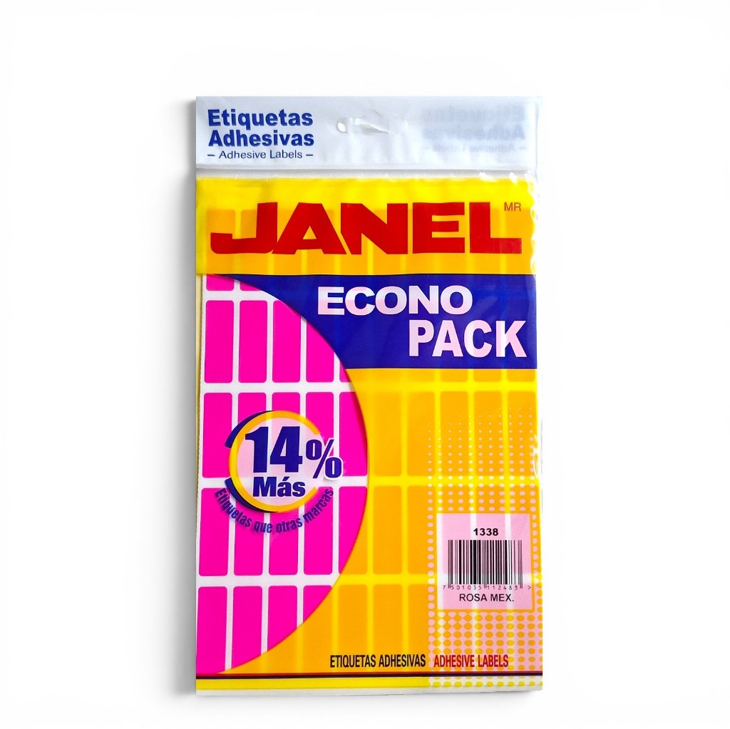 Etiquetas adhesivas janel #6 rosa