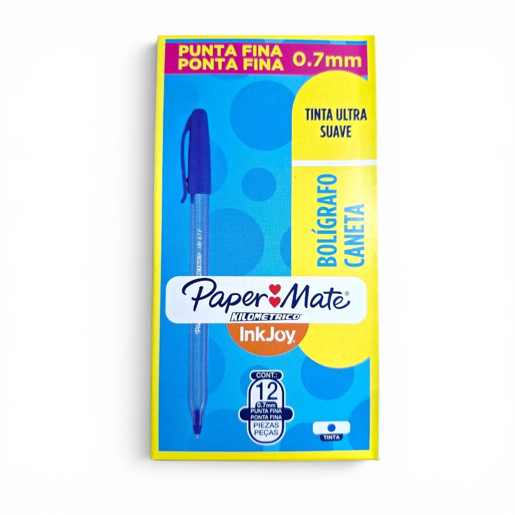 Bolígrafo Paper Mate Fino Azul