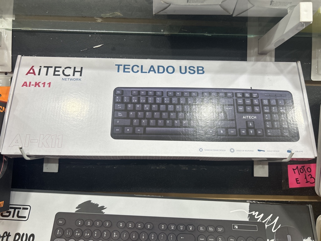 Teclado Aitech con cable usb