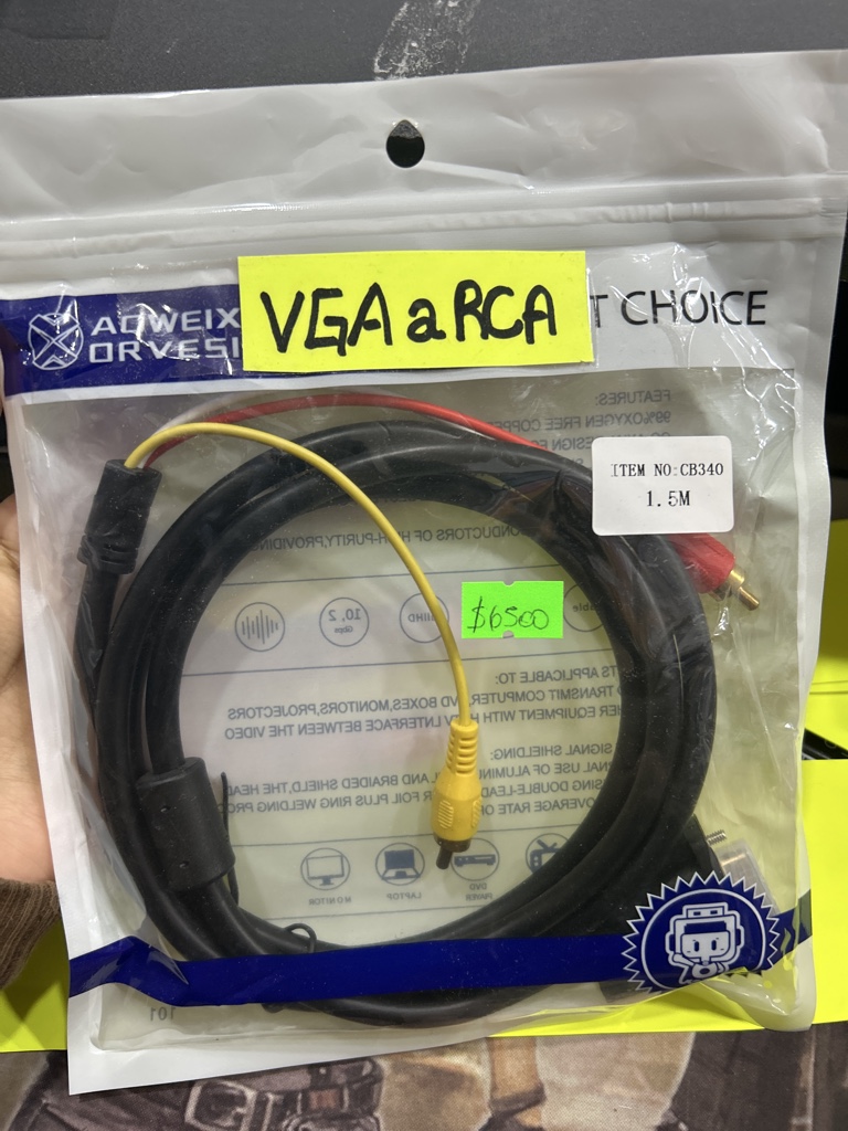 Cable VGA a RCA 1,5m