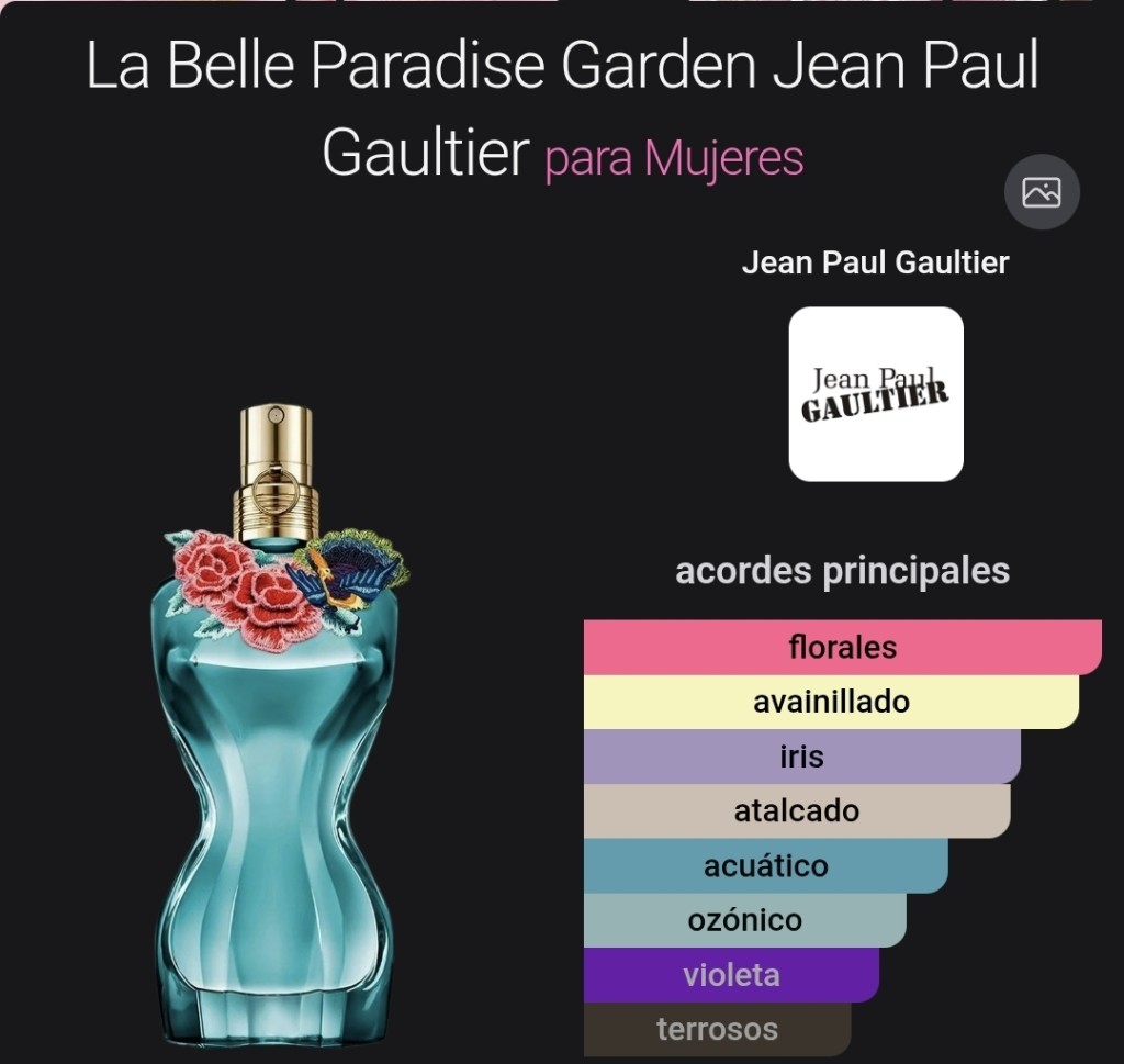 La Belle Paradise Garden Jean Paul Gaultier