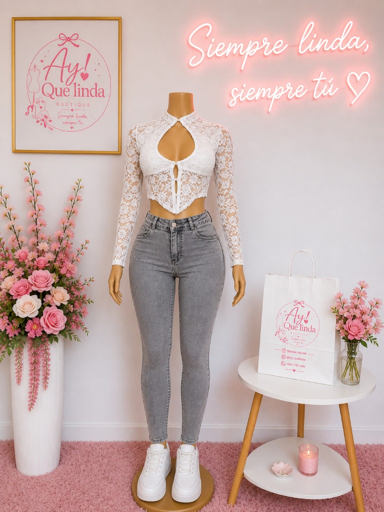 Blusa con encaje todo que ver 🫦
