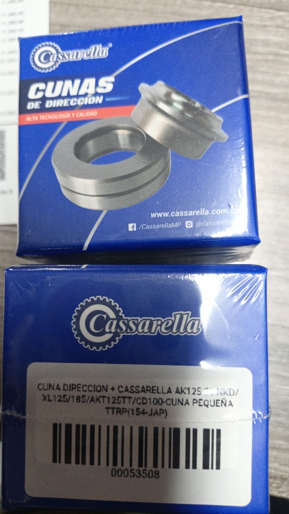 Cunas de dirección AK125SL/ NKD/ XL125/ AKT125TT/ CD100