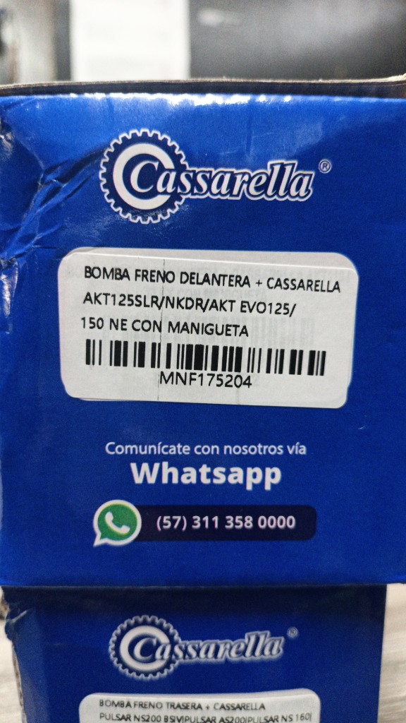 bomba freno delantera AKT NKD