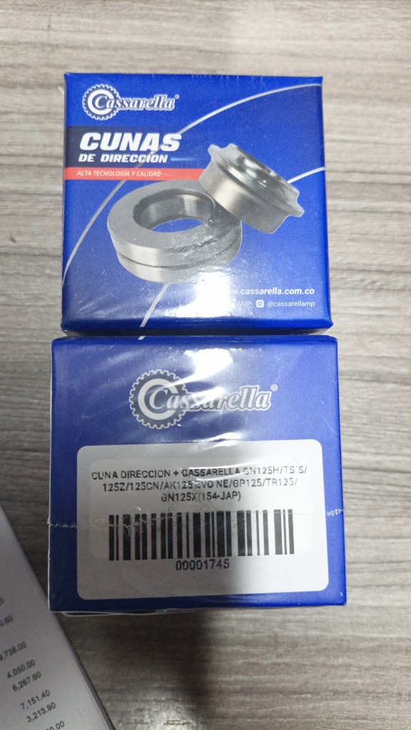 Cunas de dirección GN125/ AKT125EVO NE/