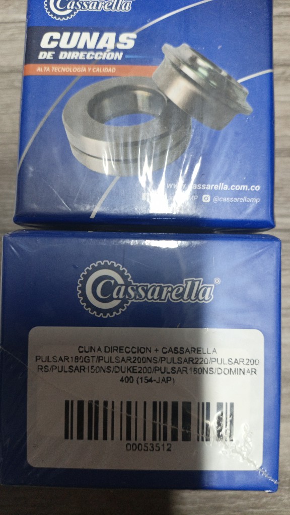 Cunas de dirección PULSAR 180GT/ PULSAR 200NS/ PULSAR 220/ DUKE 200/ DOMINAR 400