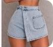 Falda Shorts Jean Gaia Claro 6-8-14