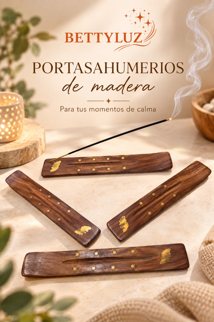 PORTA SAHUMERIO DE MADERA