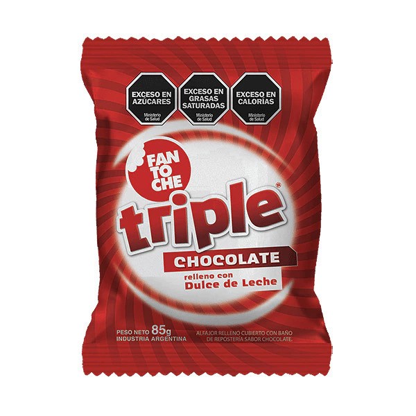 Alfajor Fantoche Triple Chocolate x24