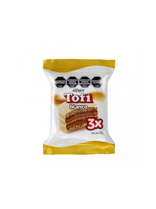 Tofi alfajor blanco triple x21
