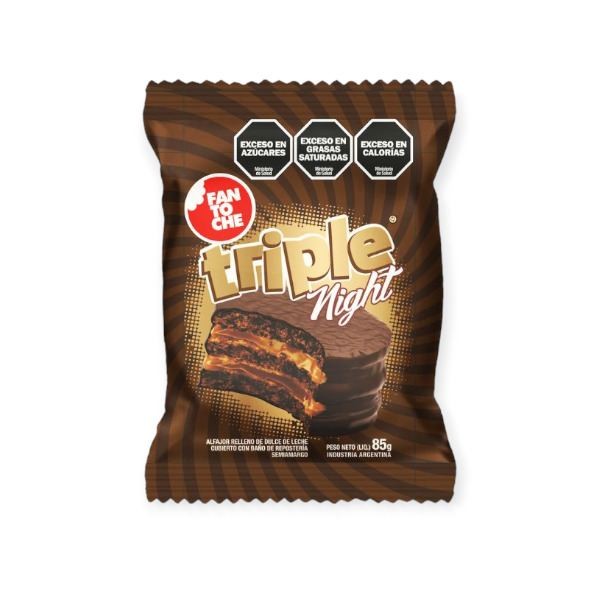 Alfajor Fantoche Triple Negrox12
