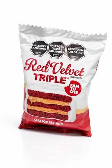 Alfajor FantoChe Red Velvet Triple x12