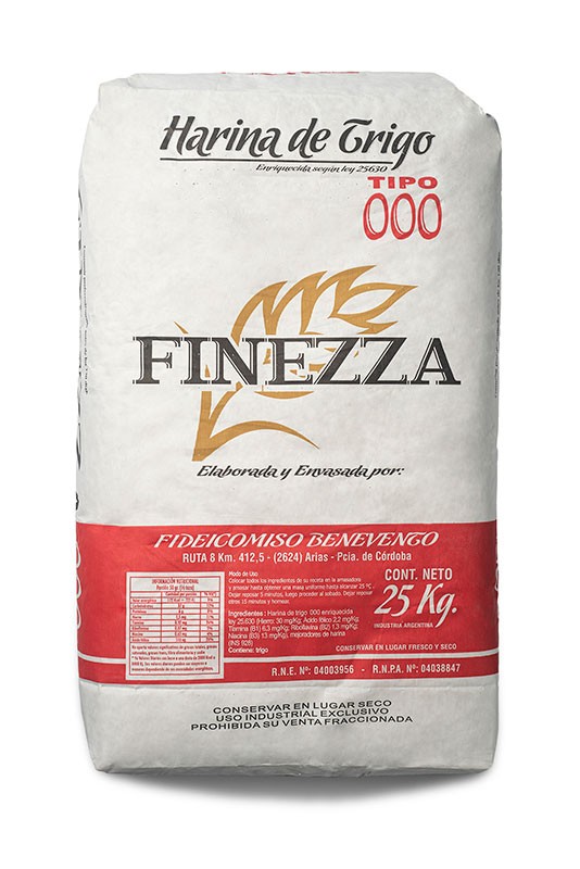 Finezze harina de trigo 000 25kg