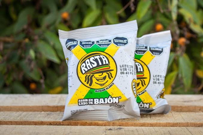 Rasta alfajor blanco x18