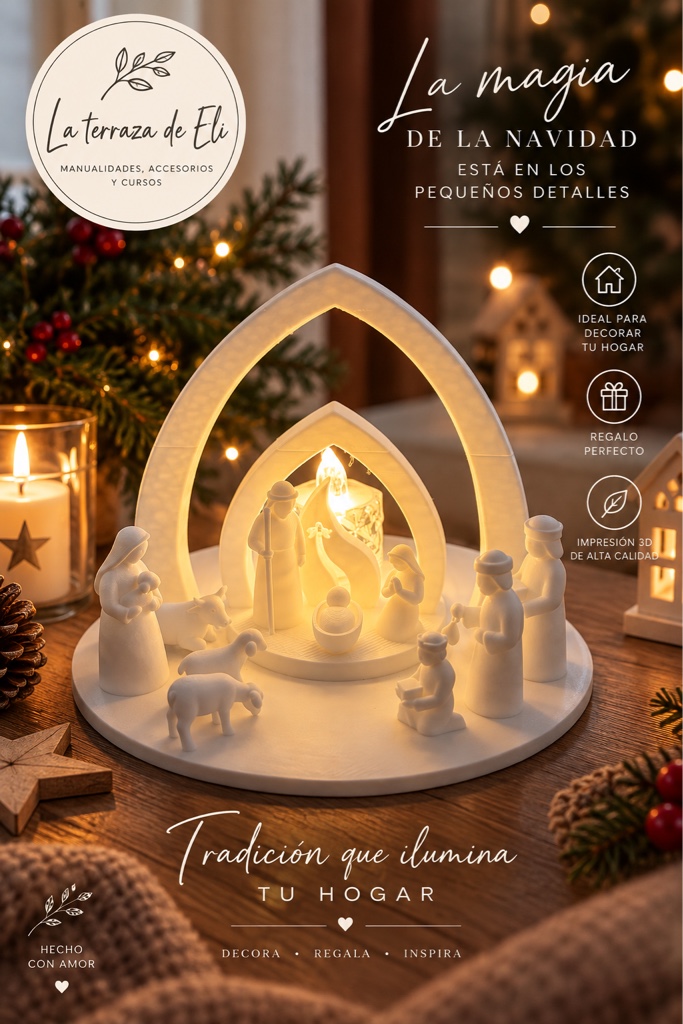 Belén nacimiento minimalista